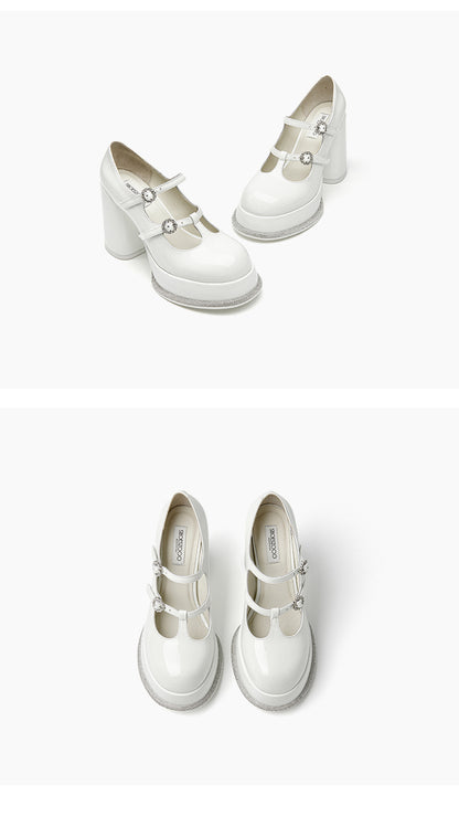 SHOESZOOO Platform Maryjane High Block Heels - SWADE.