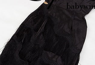 Le Palais Vintage High End sleeveless stain wrapped shirt tassel  sexy long black dress-Alora