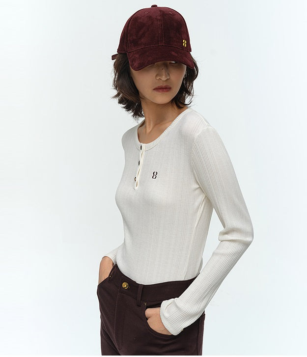 COMME MOI Lu Yan Designer New Women's Retro Contrast LOGO Baseball Cap - PHASE.