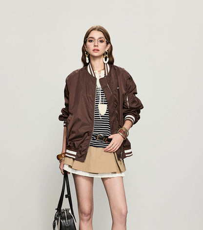 ANNASPEAK collar bomber jacket-ELI.