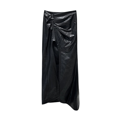 ANNAKIKI designer model Four-pointed star one-piece skirt-LOULAN