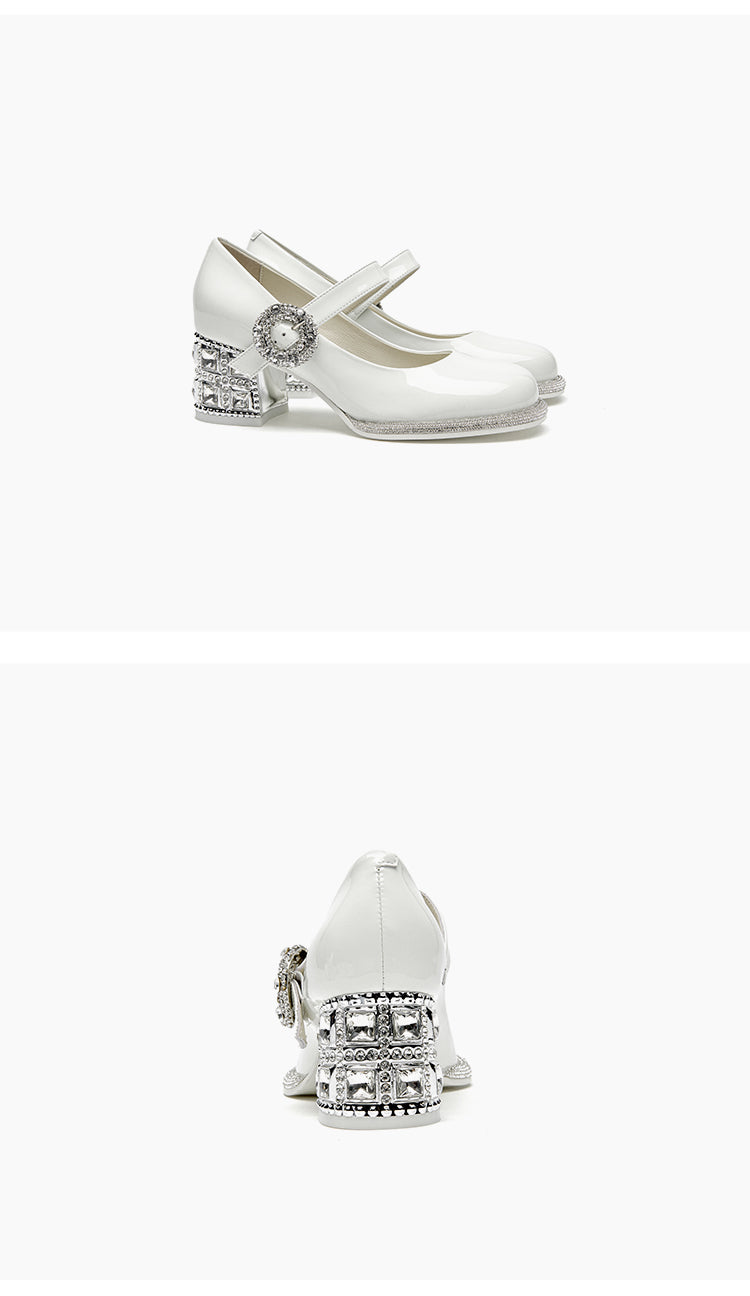 SHOESZOOO French Maryjane Leather Block Heels - PROUD.