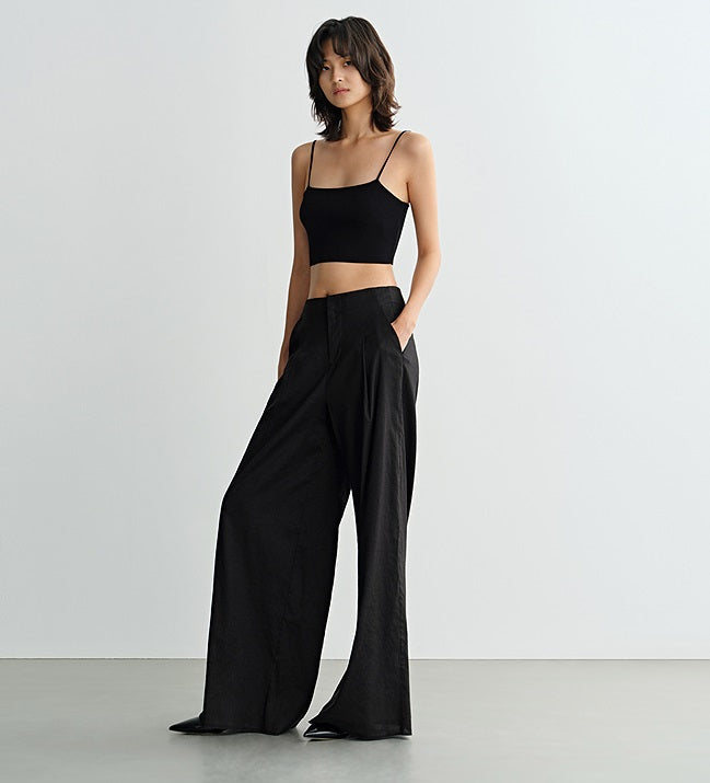 COMME MOI Lu Yan designer new women's clothing tight short pit strip camisole - REIGN.