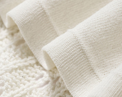 WANGXO | Handmade Beading Flared Sleeve Top & Fishtail Skirt Set -RAWLING.