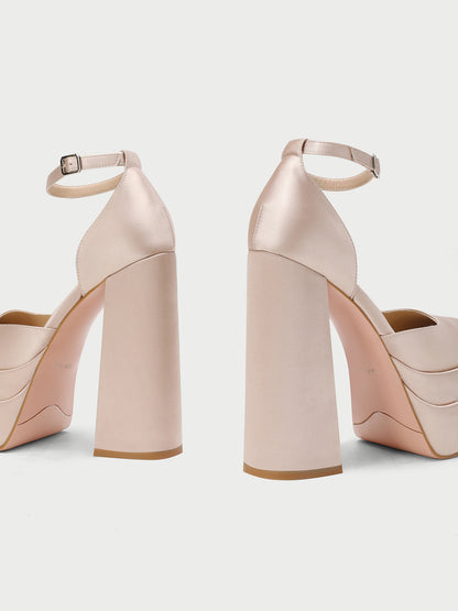 PJJUU women's new platform wedding shoes  - GUIDE