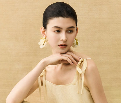 HECO Chinese Layered  Summer Smudge Temperament Long dress- ZING.