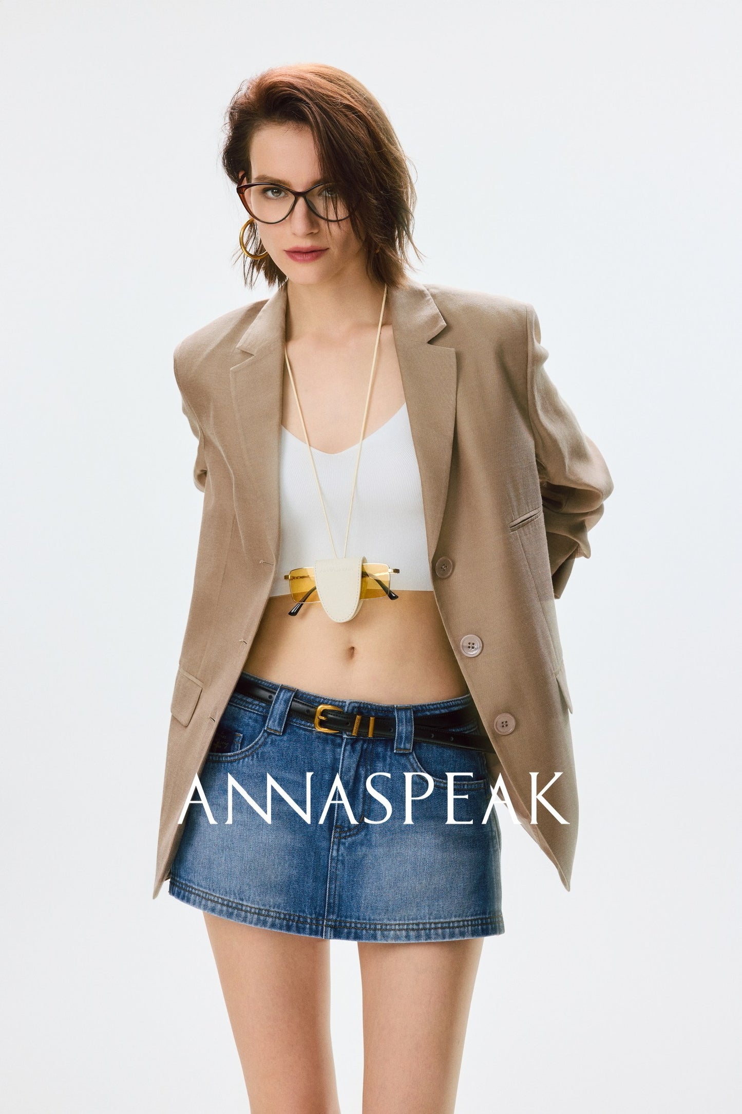 ANNASPEAK  mulberry silk cool silk haute couture upright suit vest set-ANCHOR.