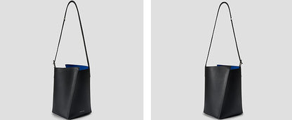 COMME MOI Lu Yan designer new women's irregular split barrel bag shoulder bag - FAITH.