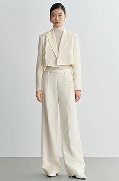 COMME MOI Lu Yan designer's new wool twisted short suit - DECKS.