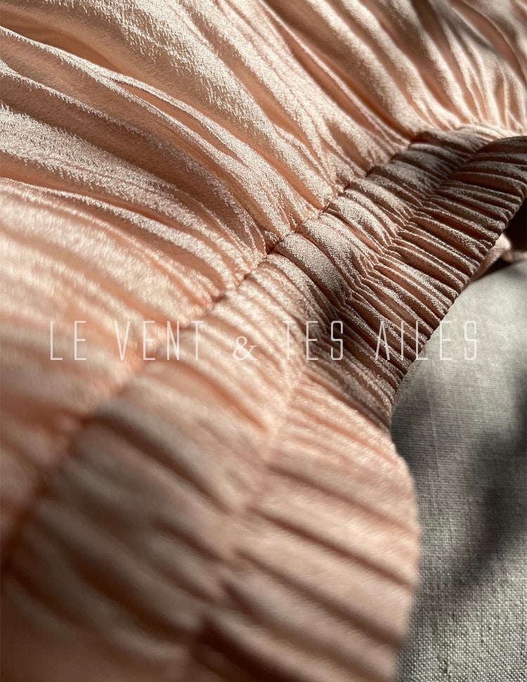 LE VENT&TES AILES French romantic luxury full midi summer skirt -RINA