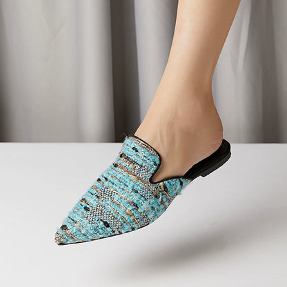 B-FEI couture woven mules slippers-OLEG.