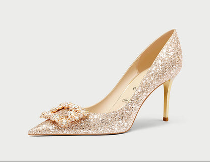 pjjuu  hexiu wedding high heels engagement shoes - TEN