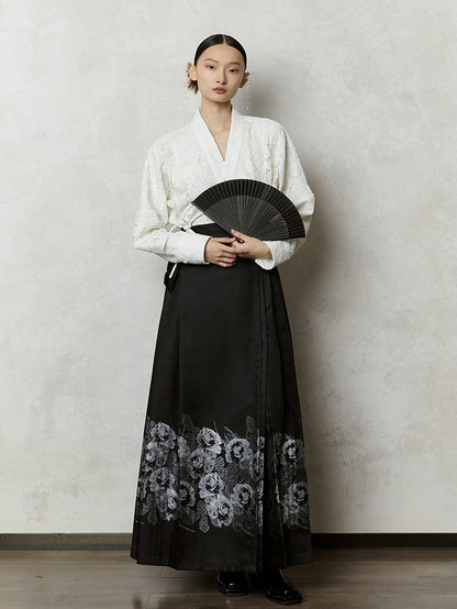 HECO Summer High Waist  Pleated Woven Gold Horse Face Skirt Woman - vaca.