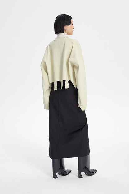 TINY IN oversize slouchy short cut-out women's sweater -BOKO