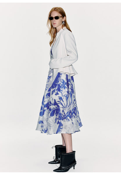 ATELIER MISS LU Mulberry Silk Linen-blend Slip Dress - BILLIE