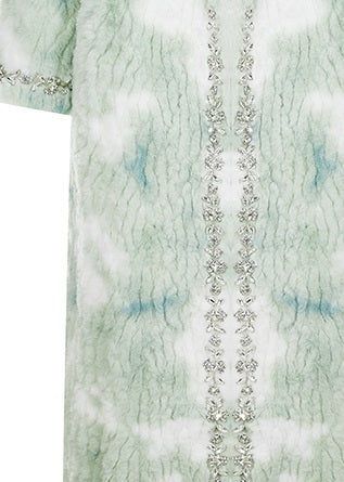 Wardrobes By Chen Elegant Light Green Long Sleeve Coat-Derah