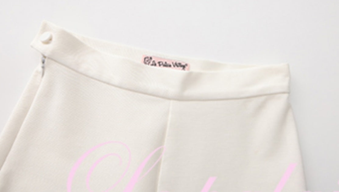 Le Palais Vintage 50s Pure White High-Waisted Hip Cropped Pants-EVERGREEN.