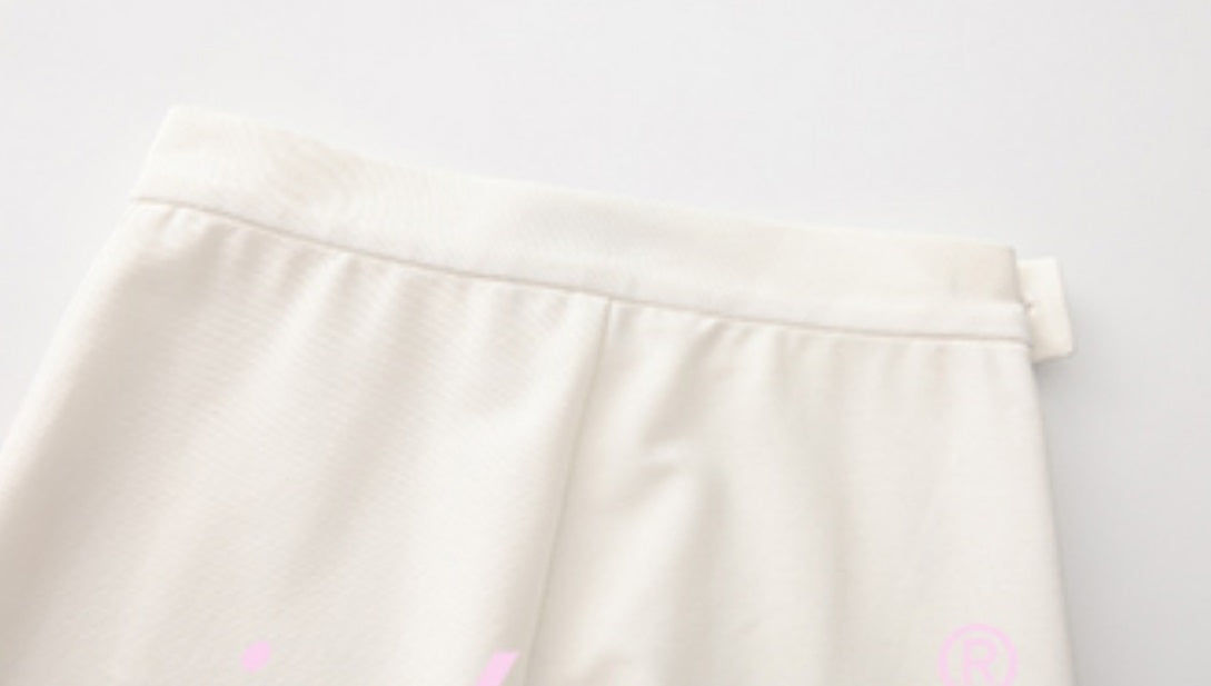 Le Palais Vintage 50s Pure White High-Waisted Hip Cropped Pants-EVERGREEN.