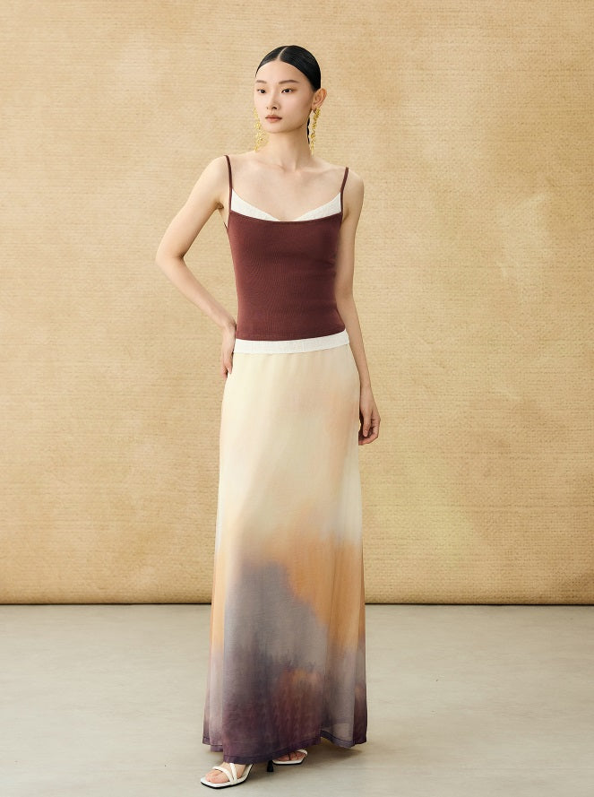 HECO Chinese Lace Edge Camisole Breathable Tencel Versatile Top - REACH.