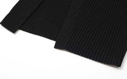 ZHUCHONGYUN Color Blocking Design Long Skirt Knitted Dress-STAN.