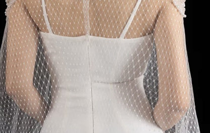 BAISHA Handmade beaded mata outer draped two-piece wedding dress - THRONE.