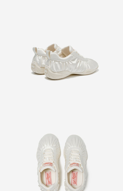 SHOESZOOO Pleated silk cloth casual shoes  - LUKE.