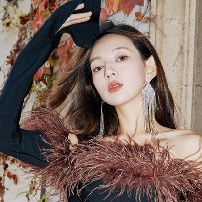 DOLLY High End Blue Diamond Earring-JUA