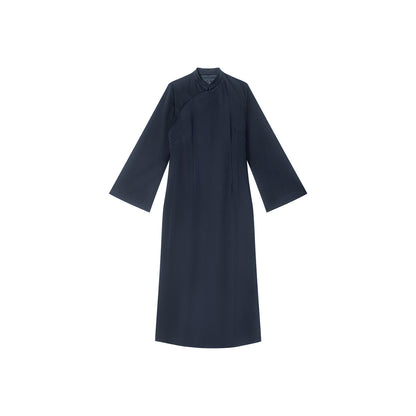 TUYUE Small Stand Collar Slanted Slim Suit Dress - DEBBY.