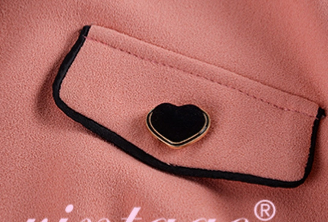 Le Palais Vintage  Peach Pink Small Fragrance Crop Top + Skirt Set-BEN