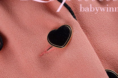 Le Palais Vintage  Peach Pink Small Fragrance Crop Top + Skirt Set-BEN