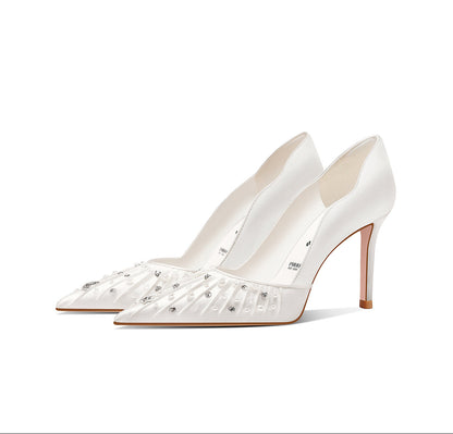 pjjuu french bridal wedding shoes - MACH