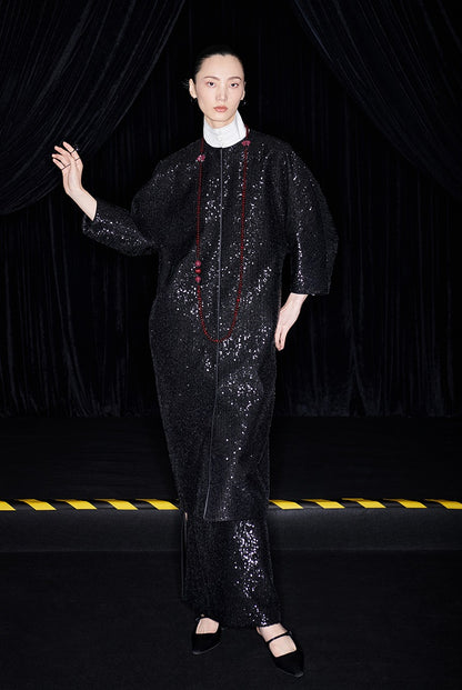 M essential Mackay designer silhouette three-quarter sleeve cardigan - AUGUST.