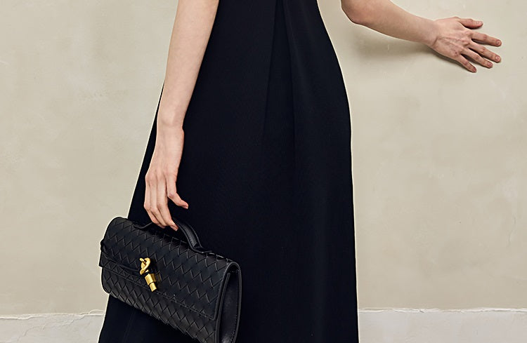 HECO Back Cross Midi Sleeveless Dress - SAVIOR.