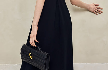 HECO Back Cross Midi Sleeveless Dress - SAVIOR.