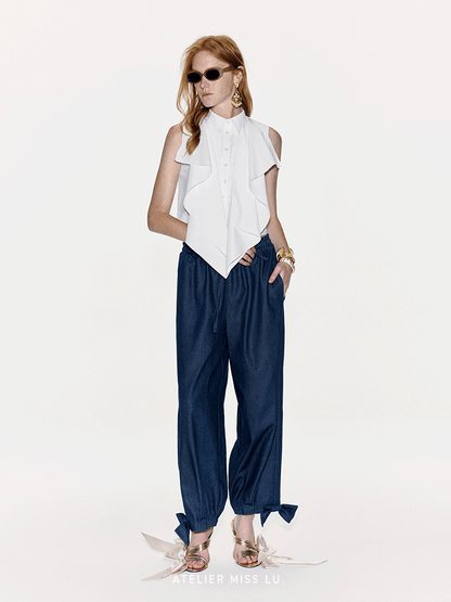 ATELIER MISS LU Three-dimensional Sleeveless Top - MORGAN.