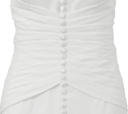 DOLLY Elegant Retro Style Sleeveless Off Shoulder Chest Wrap Long Fish Tail Dress-POW