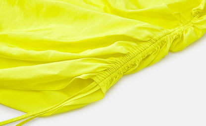 ZHUCHONGYUN asymmetrical sleeveless top with ruched drawstring detailing -XAD.