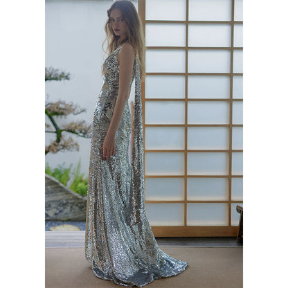 GOUDIN bridal light luxury backless gorgeous dress-AGATAA.