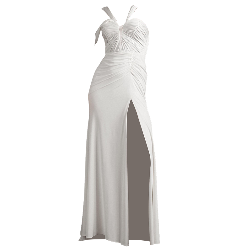 GOUDIN French light luxury vintage bridal evening dress-SANYA.