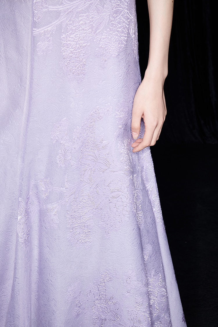 M essential Mackay designer taro jacquard silhouette placket shirt - JESSY.