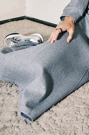 CHICHY Lazy Casual Gray Two-Piece Sporty Style Skirt-KILLUA