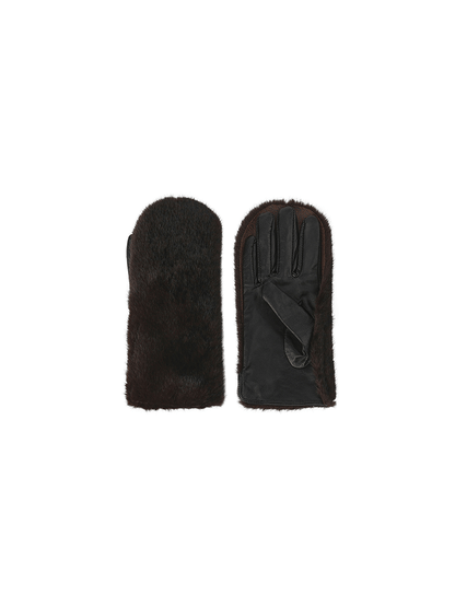 AtelierMissLu Fall/Winter 2024 faux fur stitching design styling Gloves - PHILIPS