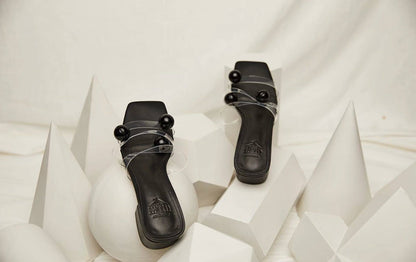 B-FEI Rubber-soled Women's Transparent Strap Sandals-KILLUA.