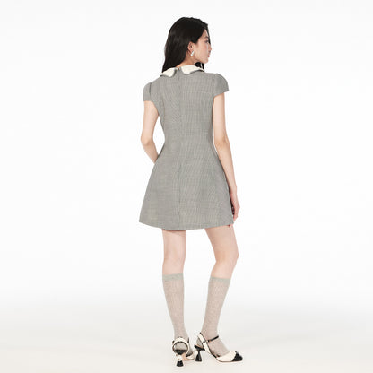 FAME bow houndstooth dress - ALEXANDER