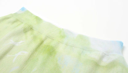 ZHUCHONGYUN Autumn Print Geometric Cotton Skirt Design Skirt--HARUHI.