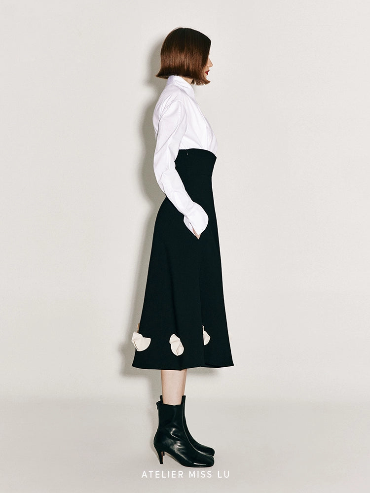 ATELIER MISS LU New Waist Closure Design Cinched Waist Shirt - MARK.