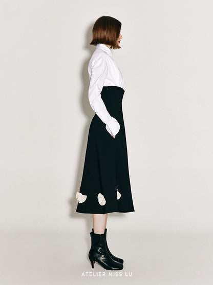 ATELIER MISS LU New Waist Closure Design Cinched Waist Shirt - MARK.