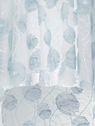 Wardrobes by Chen Luxury Sky Blue Off Shoulder Flower Wedding Dress-Athena