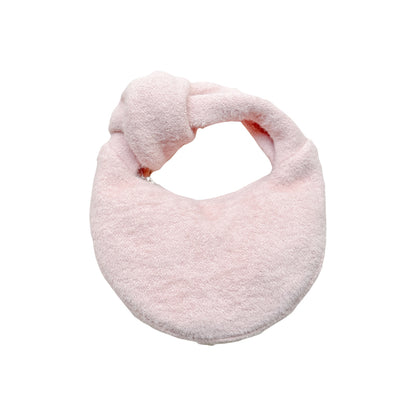 Le Palais Vintage Luxury Two Piece V-neck Top Pink Plush Handbag Short Skirt Suit-Lora