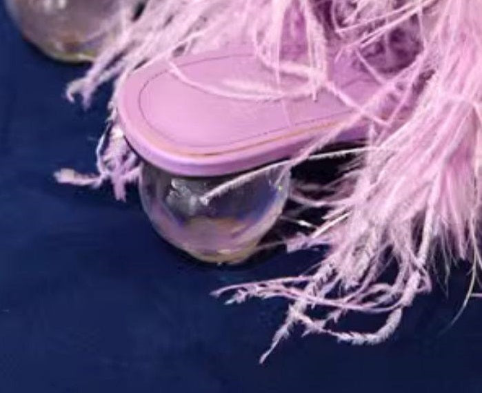 B-FEI Purple Transparent Ball Heel -PHIE.